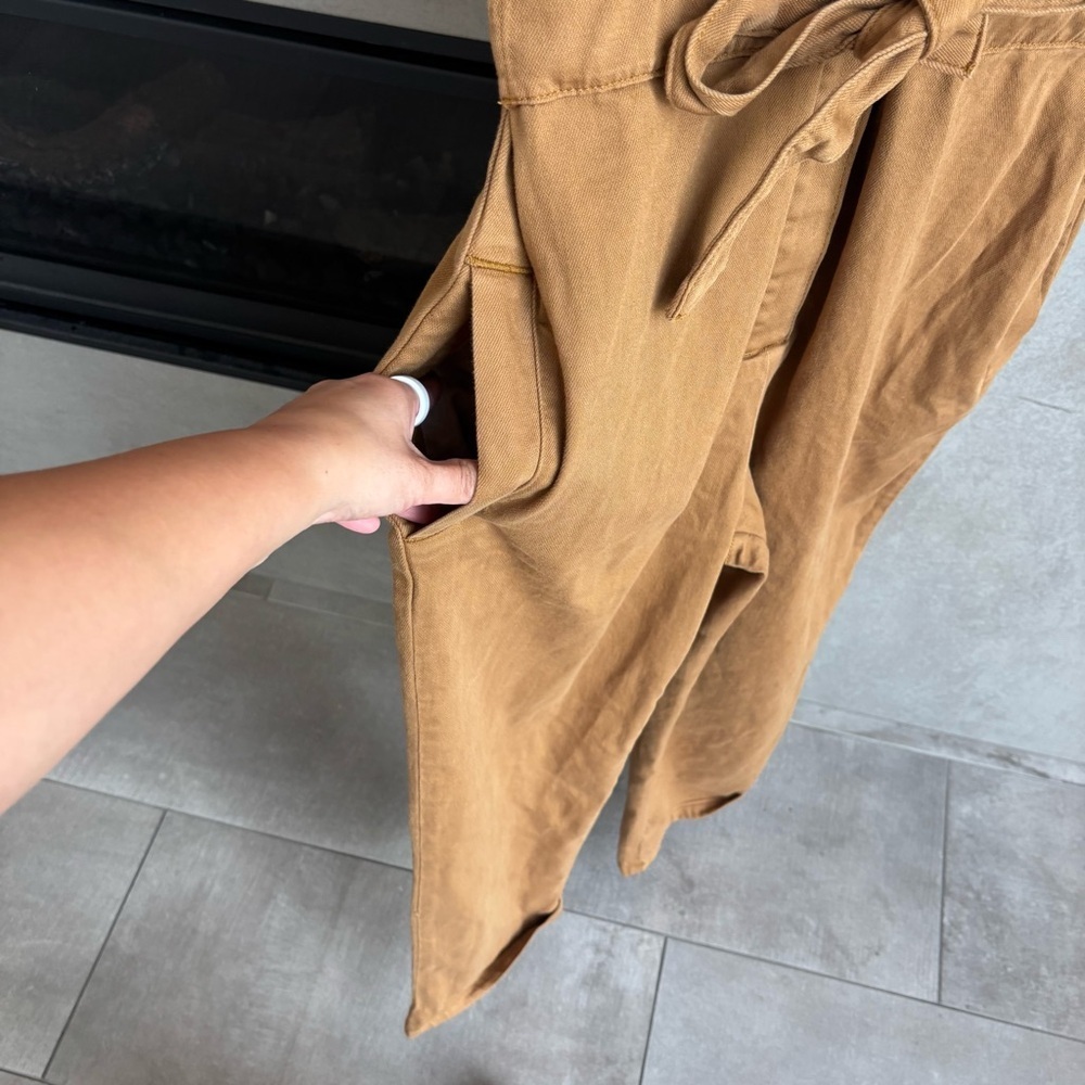 PILCRO Short-sleeve Wing Jumpsuit In Brown, Size M - Picture 10 of 16